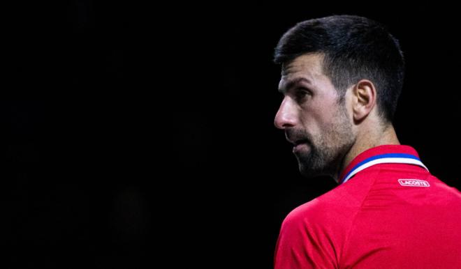 Novak Djokovic en la finales de la Copa Davis de Málaga (Fuente: Cordon Press)