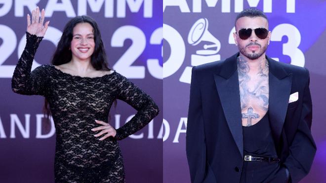 Rosalía y Rauw Alejandro coincidieron en los Latin Grammy 2023 (Cordon Press)