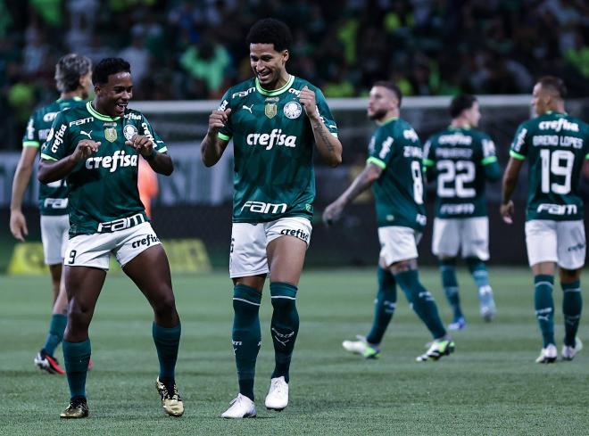 Endrick, celebrando un gol con el Palmeiras (Cordon Press)