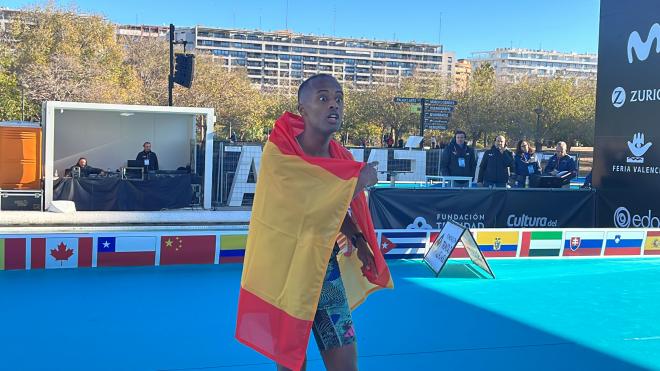 Tariku Novales en el Maratón de España