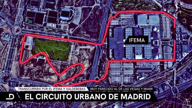 El circuito urbano de Madrid.