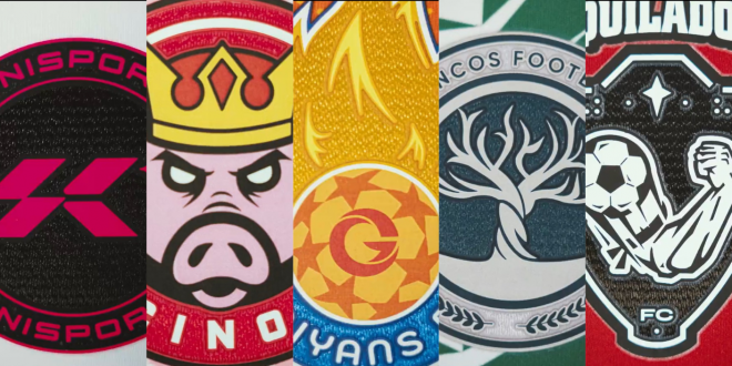Los escudos y camisetas de la Kings League para 2024.