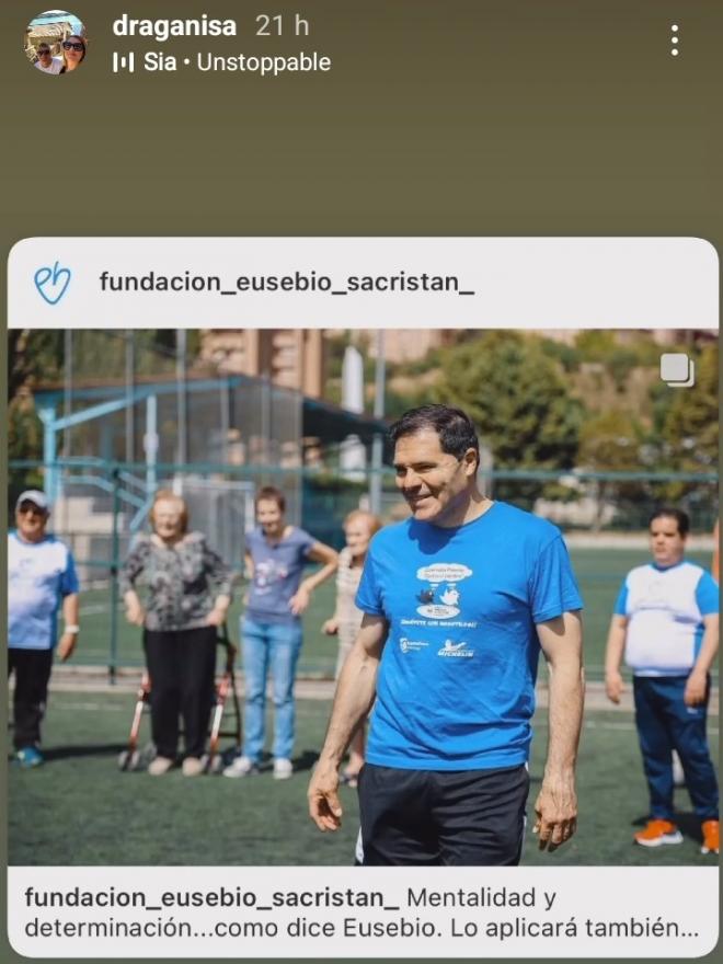 Dragan Isailovic y sus ánimos a Alberto (Foto: Instagram).