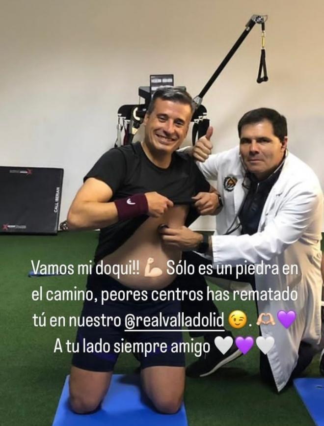 Miguel Ángel Gómez y sus ánimos a Alberto (Foto: Instagram).