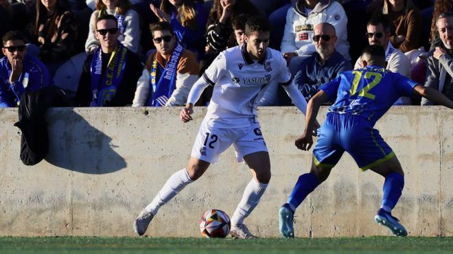 Zakharyan, durante el Andratx-Real Sociedad (Foto: RSO).