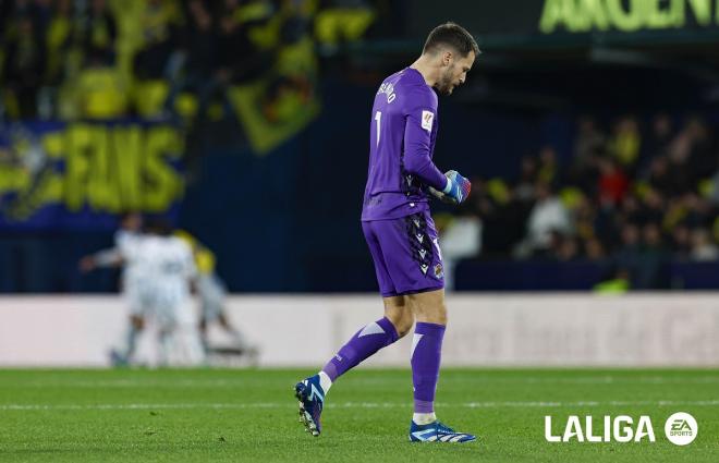 Remiro celebra uno de los goles al Villarreal (Foto: LALIGA).