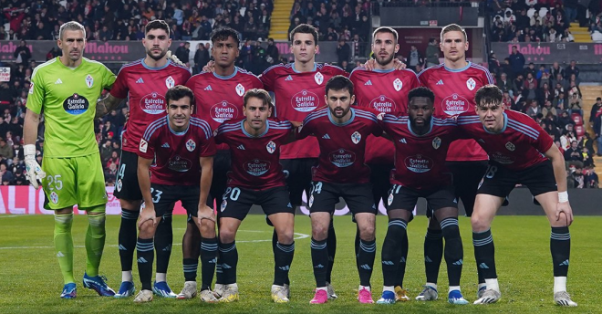 Once titular del Celta ante el Rayo (Foto: RC Celta).