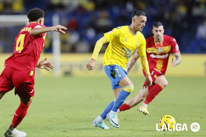 Cristian Herrera, en un partido con la UD Las Palmas (Foto: LALIGA).