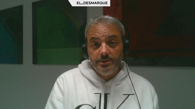 Jorge Liaño en el canal de Twitch de ElDesmarque.