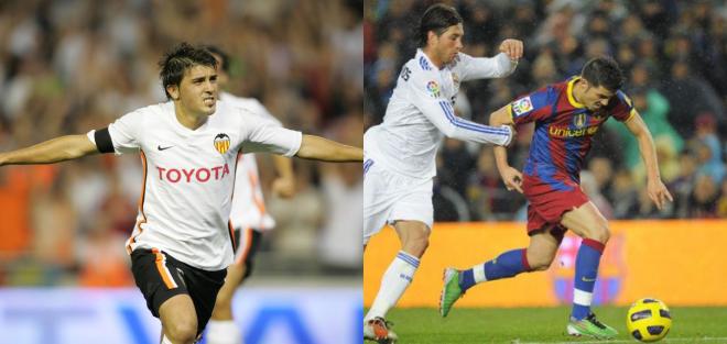 David Villa en el Valencia CF y el FC Barcelona