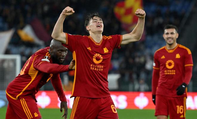 La Roma celebra la victoria ante el Sheriff en Europa League (Foto: EFE).