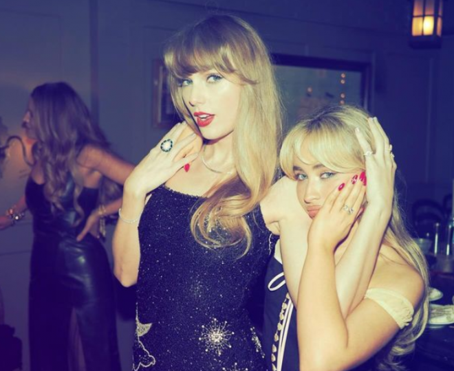 Taylor Swift con los invitados en su fiesta de cumpleaños (@taylorswift)