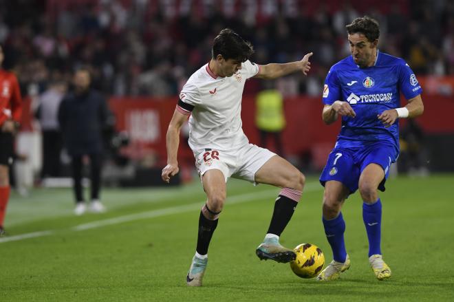 Juanlu, en el Sevilla-Getafe (Foto: Kiko Hurtado).