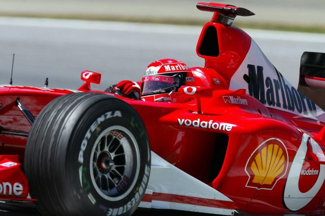 Michael Schumacher, en 2003 con Ferrari (Foto: Cordon Press).