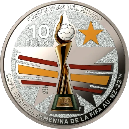 La moneda conmemorativa por la selección española femenina.