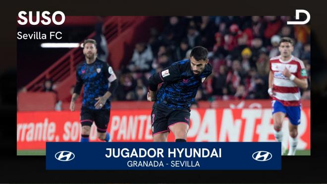 Suso, Jugador Hyundai del Granada - Sevilla.