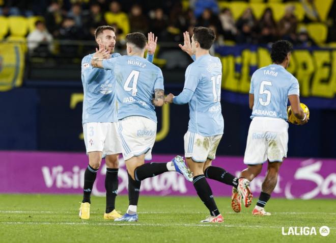 El Celta celebra un gol (Foto: LaLiga).
