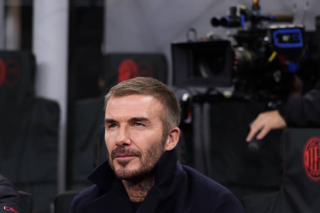 David Beckham en un partido del AC Milan (Cordon Press)