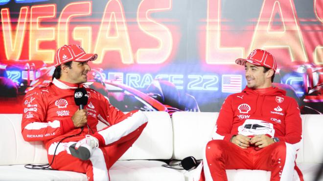 Carlos Sainz y Charles Leclerc, durante la temporada 2023 (Foto: Cordon Press).