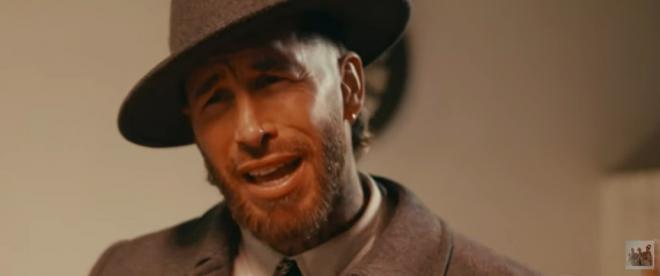 Sergio Ramos, en el videoclip de 'Los Yakis'.