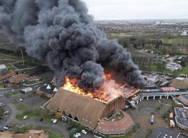 Incendio en el pabellón del BCM Gravelines-Dunkerque.