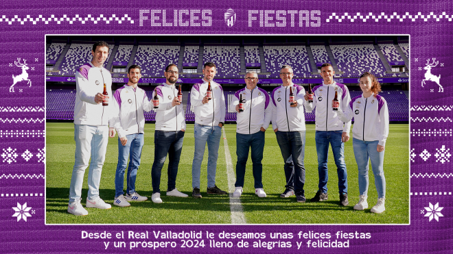 Felicitación navideña del Real Valladolid.