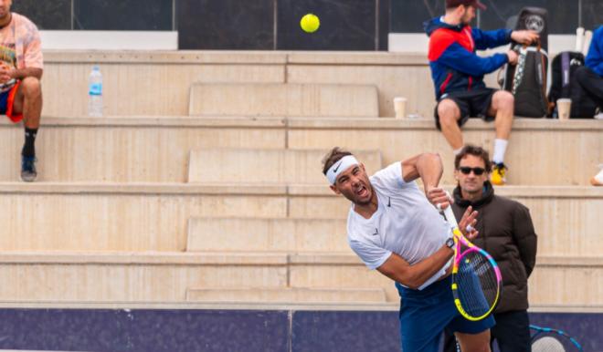 Rafa Nadal se prepara en Kuwait (Fuente: @rafaelnadal)