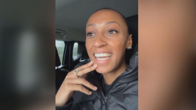 Ana Peleteiro, en un vídeo subido a su Instagram desde su coche. (@anapeleteirob)