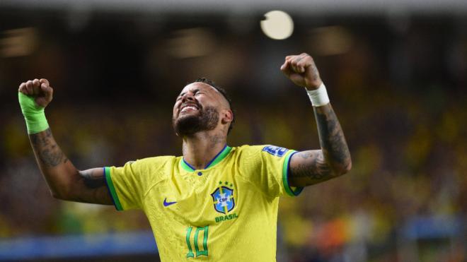 Neymar en un partido con Brasil (Cordon Press)