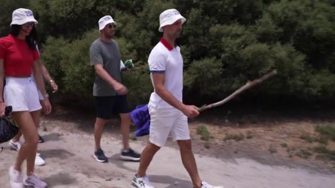 Djokovic paseando por Rottnest Island