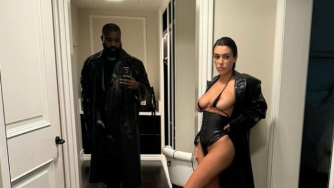 Kanye West publica fotos de su esposa casi desnuda en Instagram (@kanyewest)