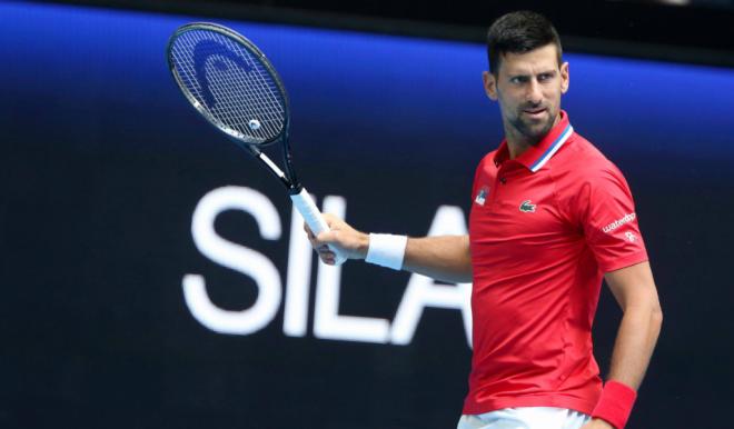 Novak Djokovic en la fase de grupos de la United Cup (Fuente: Cordon Press)