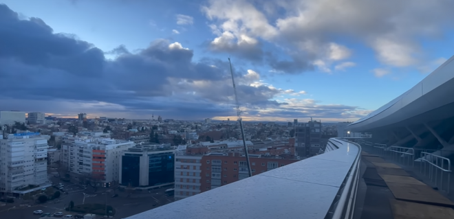 Las increíbles vistas del skywalk del Santiago Bernabéu (Canal de YouTube de nuevobernabeu)