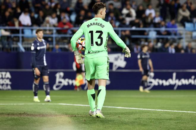 Unai Marrero, en el Málaga - Real Sociedad de Copa (Foto: CordonPress).