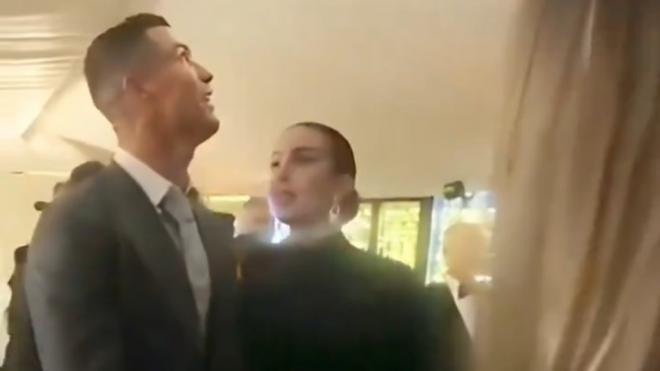 Cristiano Ronaldo y Georgina Rodríguez, durante su fiesta de Fin de Año.