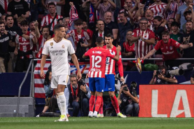 Morata celebra un gol ante el Real Madrid (Cordon Press)