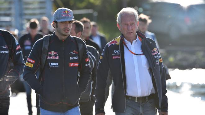 Helmut Marko y Carlos Sainz, en Toro Rosso (Foto: Cordon Press).