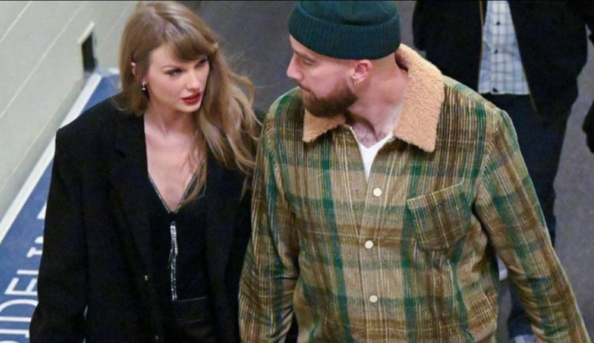 Taylor Swift y Travis Kelce, 'cazados' juntos (@DaOtterside)