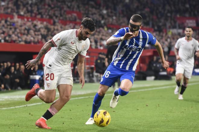 Isaac Romero, ante el Alavés (Foto: Kiko Hurtado).