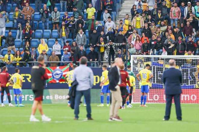 Cabreo de Brigadas Amarillas desde la grada durante un partido de la temporada (Foto: Cristo García).