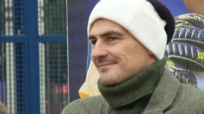 Iker Casillas, en Móstoles.