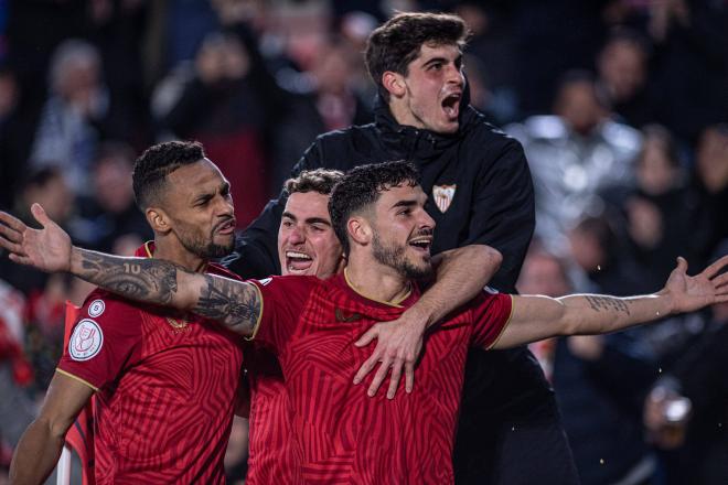 Celebración del gol de Isaac Romero (Foto: Cordon Press).