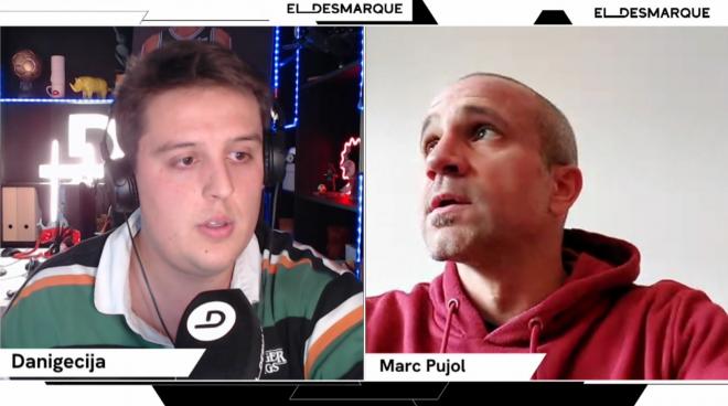 Hablando con Marc Pujol, en el Twitch de ElDesmarque.