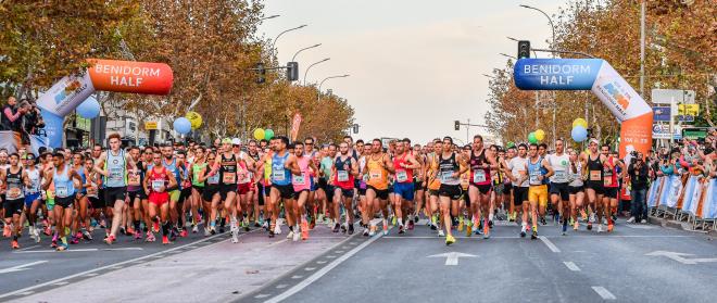 Imagen de la Media Maratón de Benidorm en su edición de 2023.