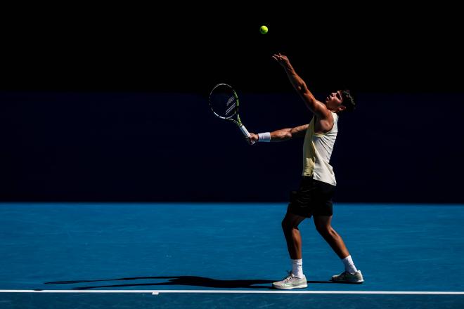 Carlos Alcaraz, ante Shang en el Open de Australia (Foto: Cordon Press).