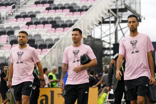 Jordi Alba, Leo Messi y Sergio Busquets en el Inter de Miami (Cordon Press)