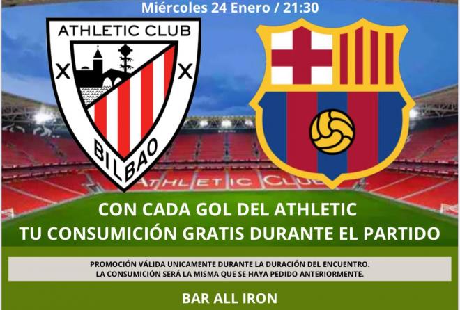 El 'All Iron' de Santutxu espera ver goles del Athletic Club al Barça en el partido de Copa de San Mamés.