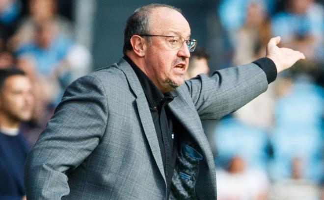 Rafa Benítez da instrucciones en el Celta - Girona (Foto: LALIGA).