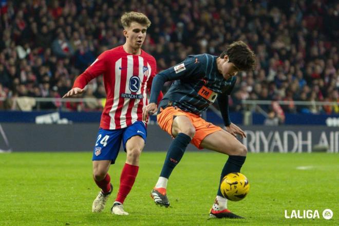 Javi Guerra, ante el Atlético (Foto: LALIGA).