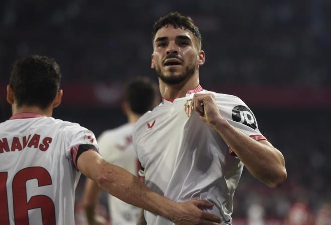 Isaac Romero celebrando su gol ante el Osasuna (Cordon Press)